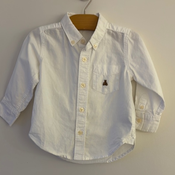 GAP White Button Down Shirt with Classic Collar - Picture 1 of 3